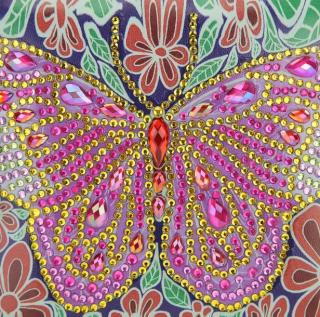 Preview: Diamond Painting Handtasche Schmetterling